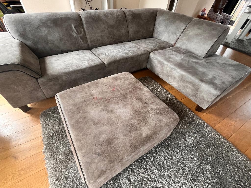 Couch Sofa L shaped with rug (optional), Huis en Inrichting, Banken | Sofa's en Chaises Longues, Ophalen, Gebruikt, Minder dan 75 cm