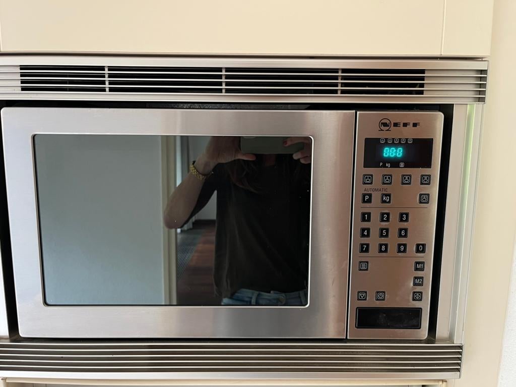 Neff magnetron van roestvrijstaal, Ophalen, Inbouw