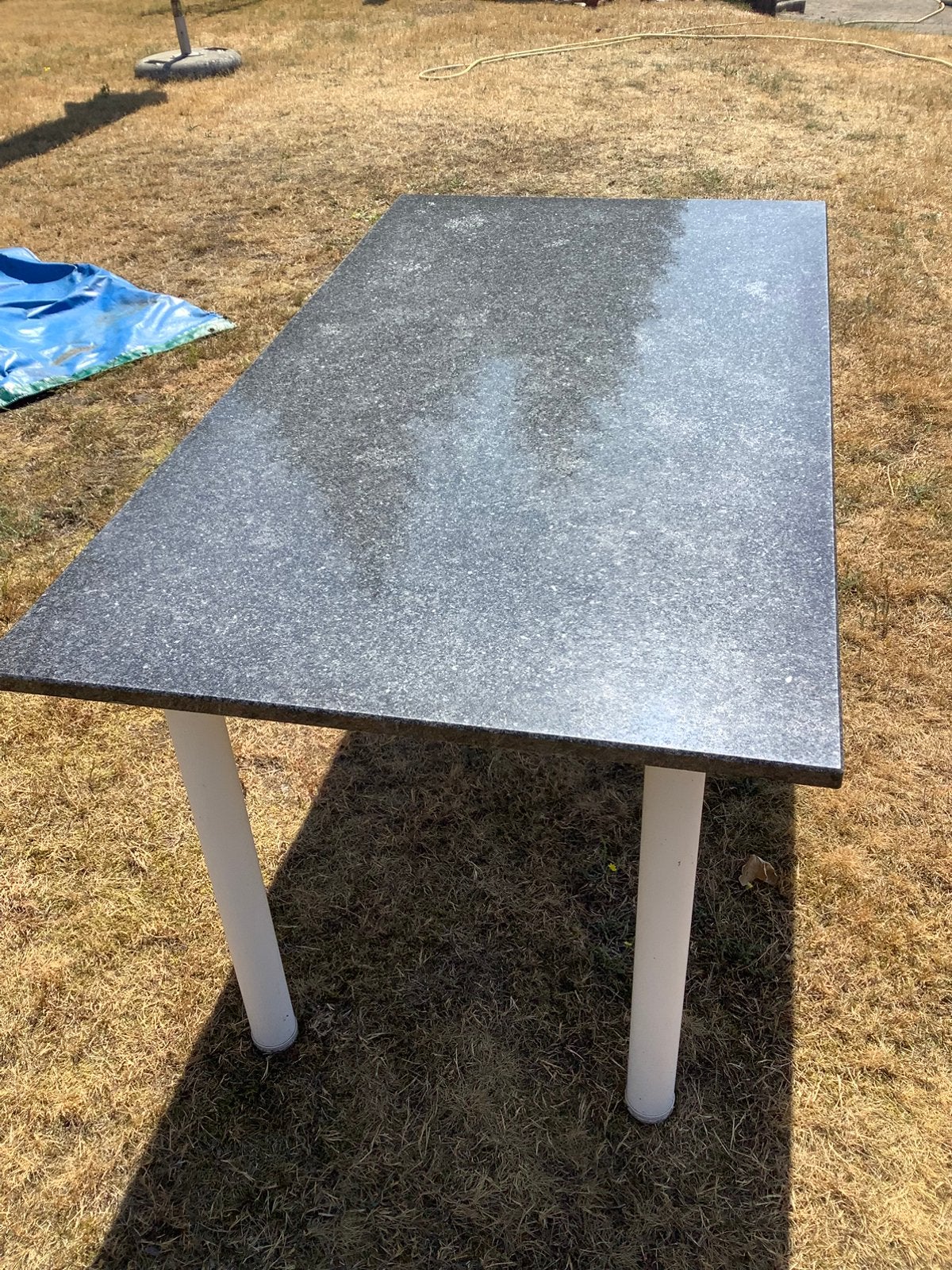 Mooie graniet tafel zwart, Ophalen, Gebruikt, Rechthoekig, 50 tot 100 cm
