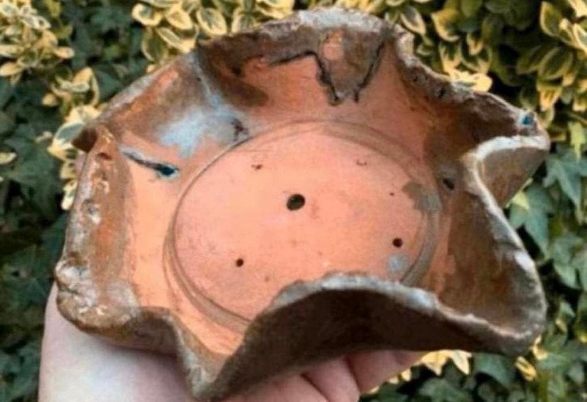 Bonsai schaal handgemaakt JPC groen- bruin 19,1x17,3x5,7, Tuin en Terras, Bloempotten, Ophalen of Verzenden, Nieuw, Overige vormen