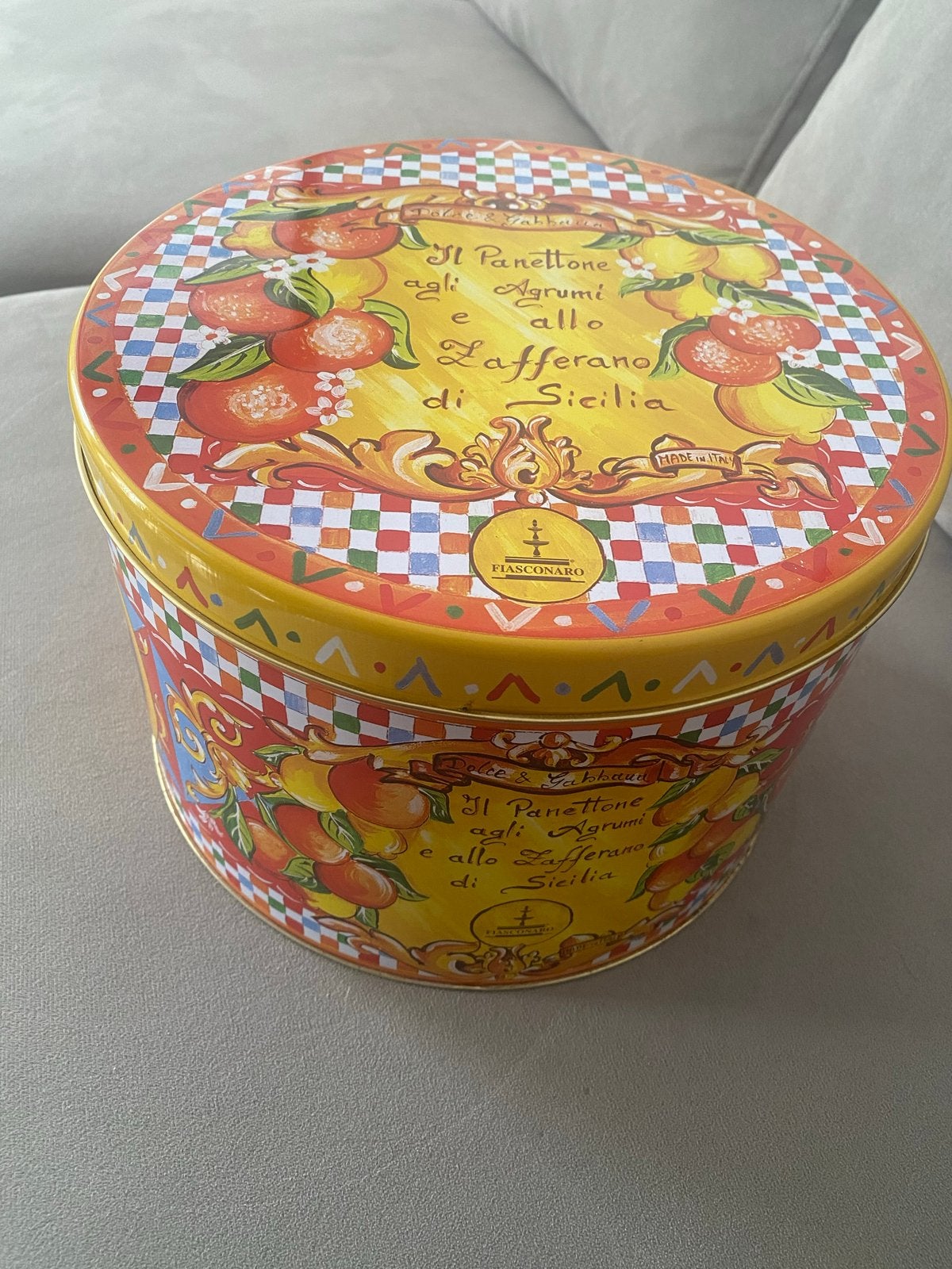Dolce & Gabbana Fiasconaro Panettone Blik, Ophalen, Zo goed als nieuw, Koek(jes), Overige merken