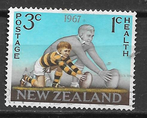 New Zealand 1967 Gezondheid rugby sport, Verzenden, Gestempeld