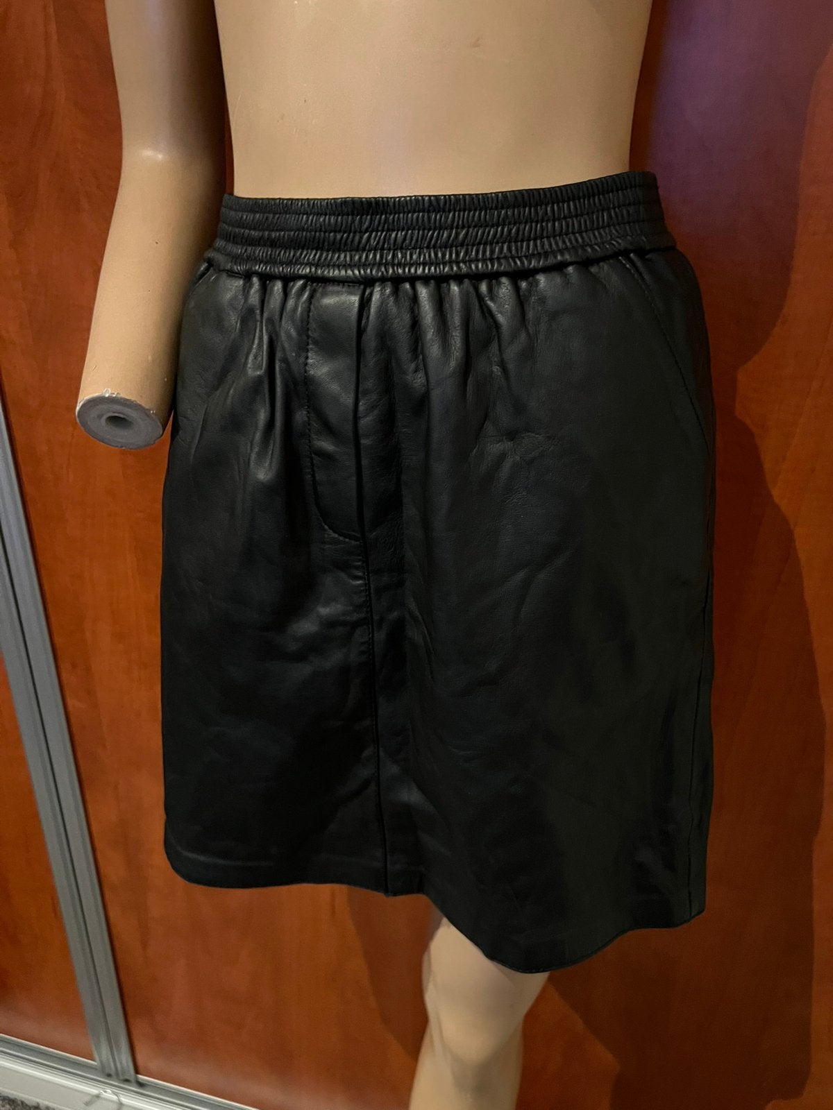 Selected FEMME rok echt leer maat 40 origineel zgan, Kleding | Dames, Rokken, Maat 38/40 (M), Zwart, Selected Femme, Ophalen of Verzenden