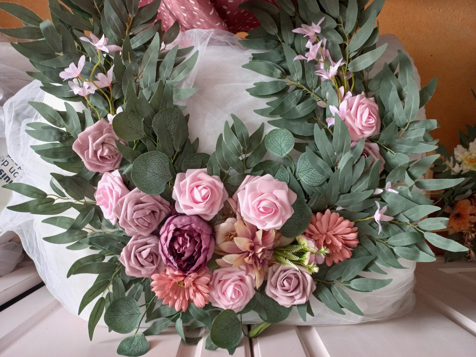 kunstbloemen, Kunstbloem, Ophalen of Verzenden, Zo goed als nieuw, Kunststof