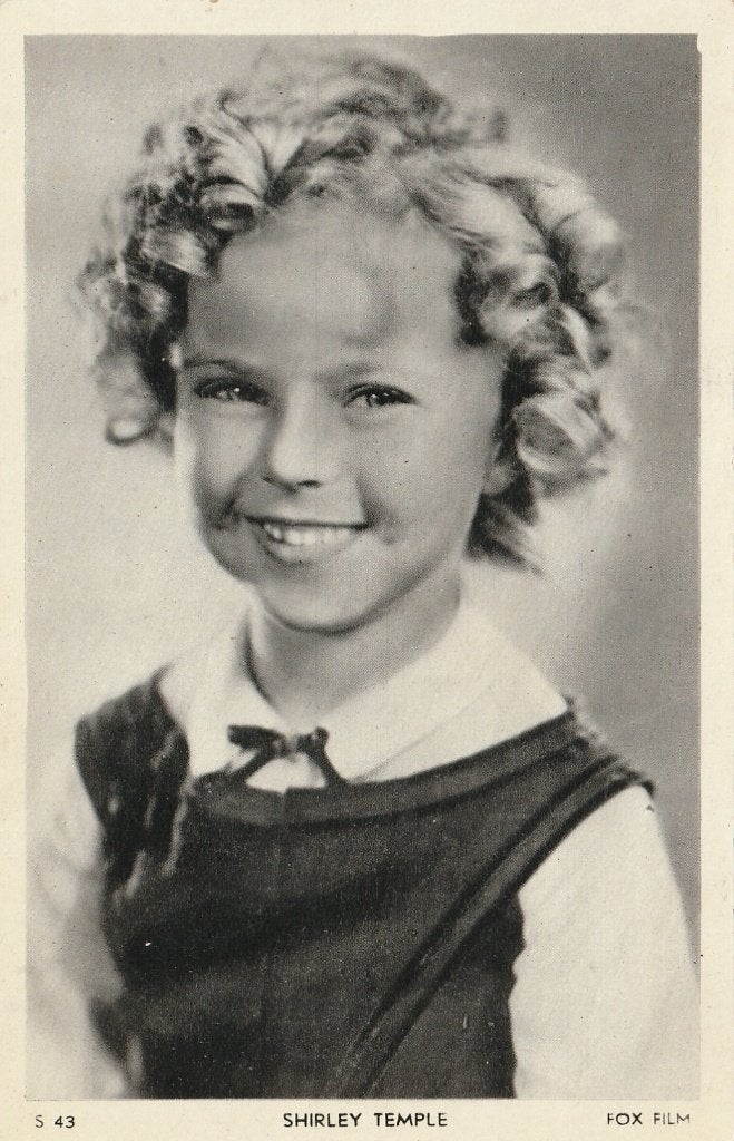 FILMSTER SHIRLEY TEMPLE JAREN 30 ZEER MOOIE OUDE KAART KO475, Ophalen of Verzenden, 1920 tot 1940, Gelopen, Sterren en Beroemdheden
