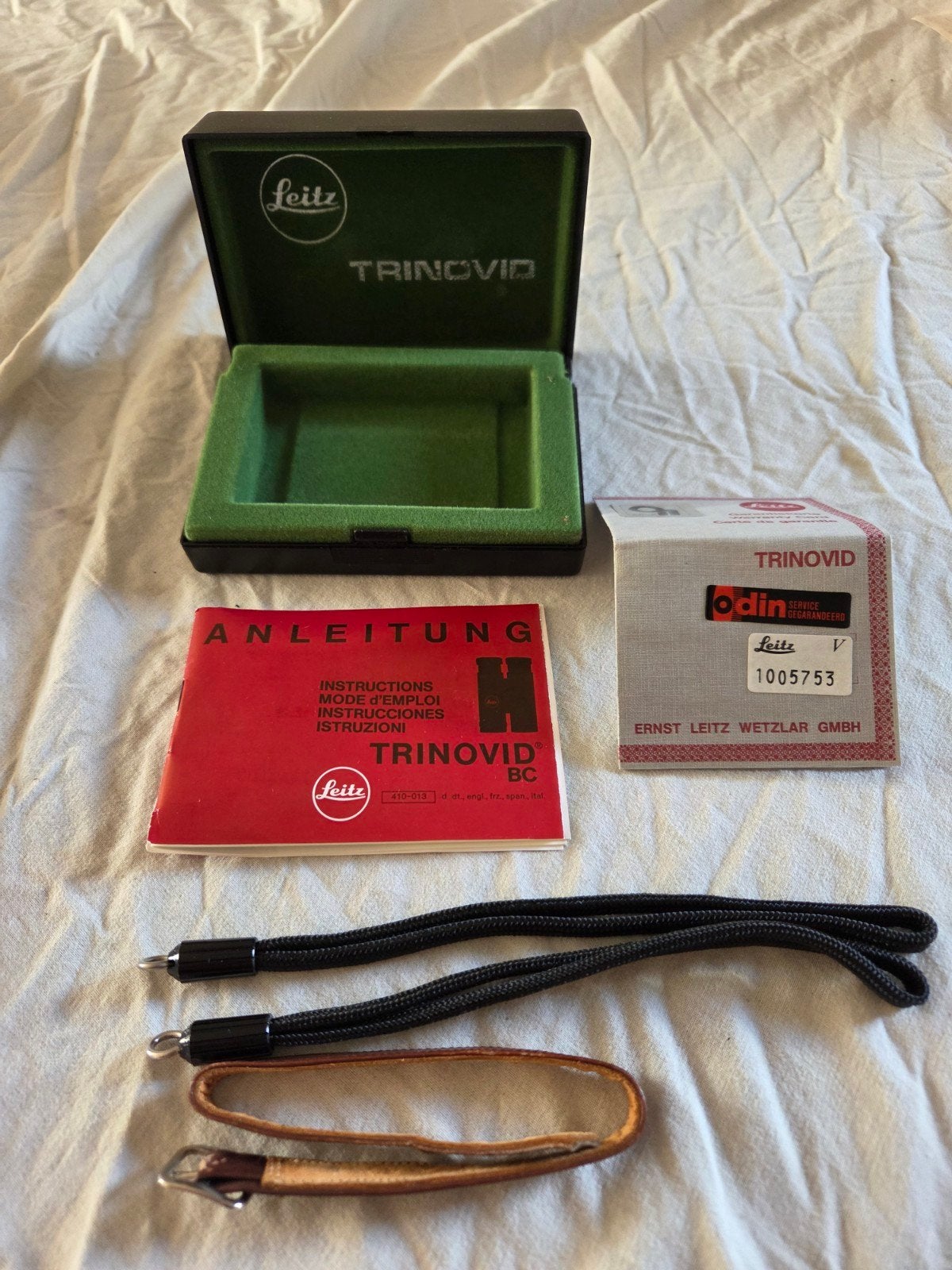 Vintage leitz Trinovid bc opbergdoos accessoireset, Ophalen