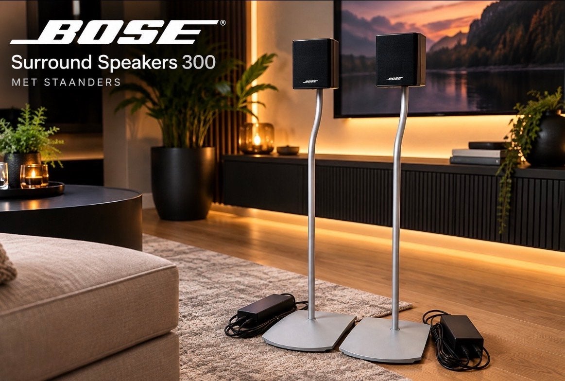 Bose Surround Speakers 300 met standaarden, Ophalen of Verzenden, Zo goed als nieuw, Surroundset, Bose