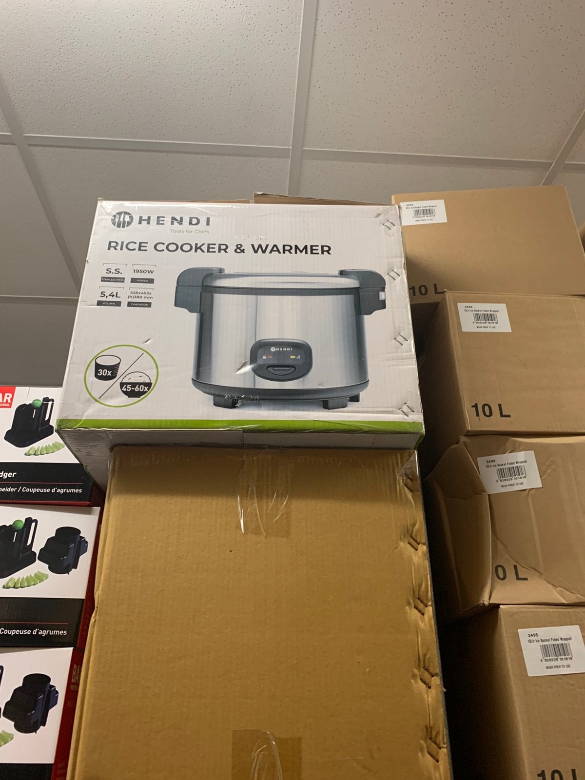Rijstkoker hendi 5,4 liter nieuw 230v, Ophalen, Nieuw