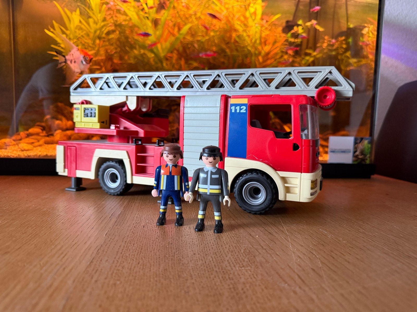 Playmobil Brandweerwagen met uitschuifbare ladder, Kinderen en Baby's, Gebruikt, Complete set, Voertuig, Ophalen of Verzenden