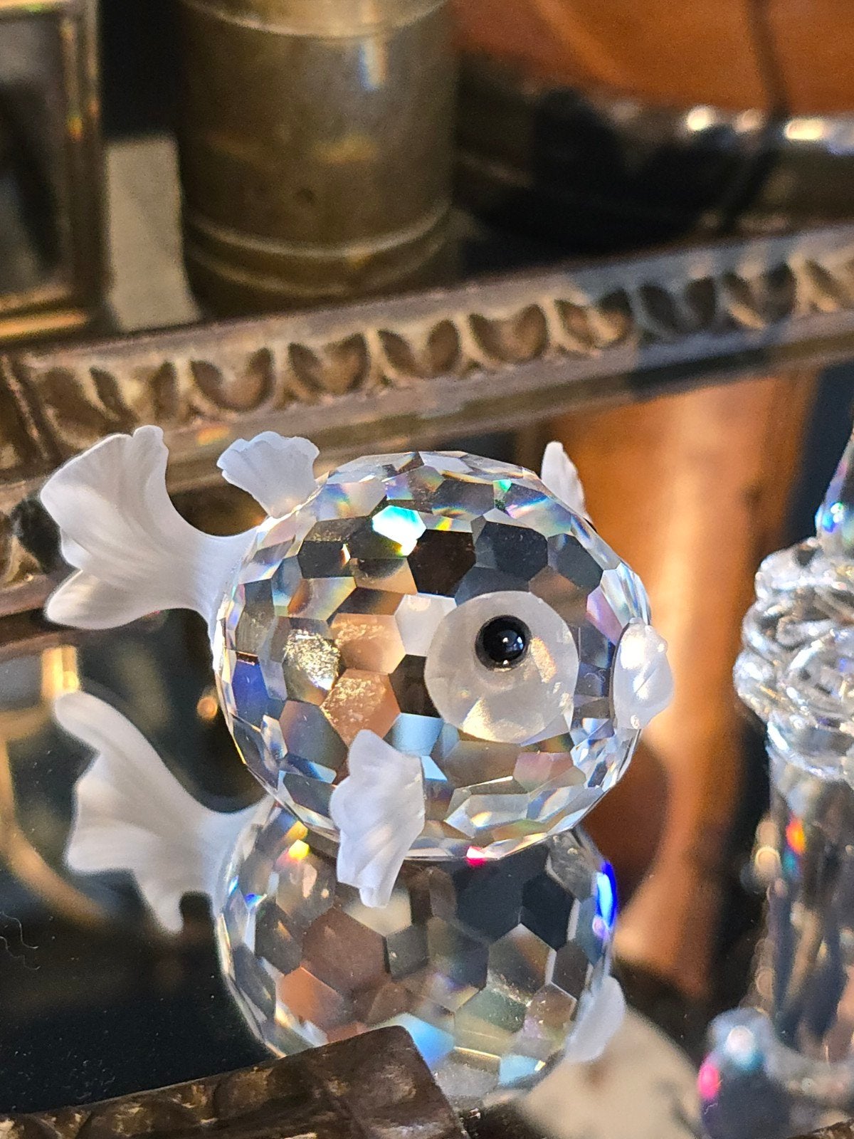 Prachtige Collectable Swarovski Crystal Blowfish (kogelvis), Verzamelen, Ophalen of Verzenden, Zo goed als nieuw, Figuurtje