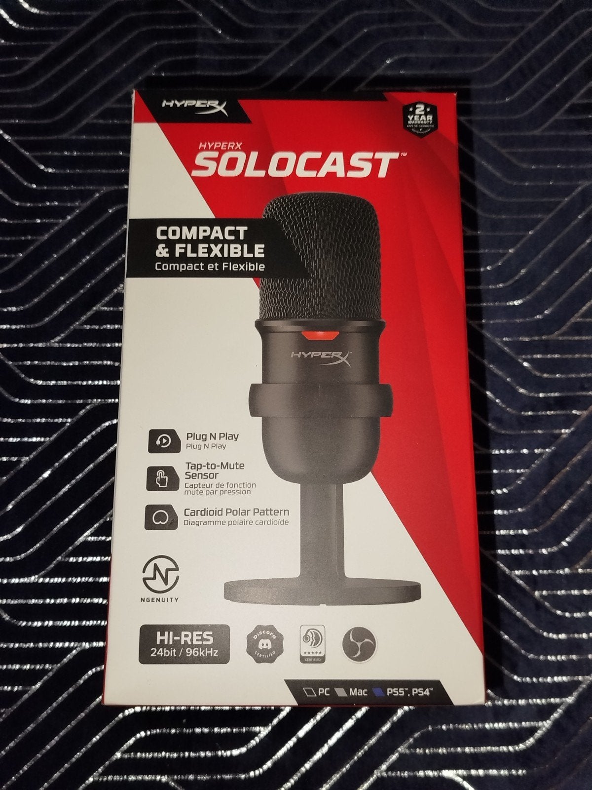 HyperX SoloCast USB Microfoon - Nieuw en Ongebruikt, J, Nieuw, Ophalen of Verzenden, J
