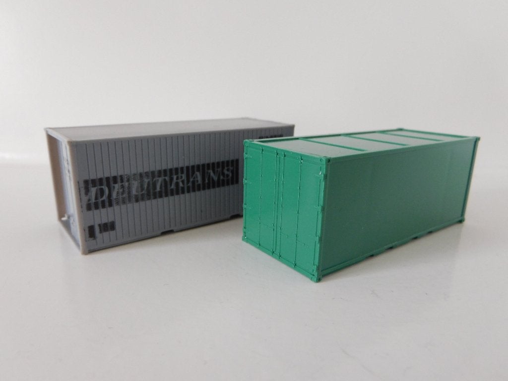 Containers H0 1 mist een deur, andere is ok., Overige merken, Gebruikt, Gelijkstroom of Wisselstroom, Overige typen