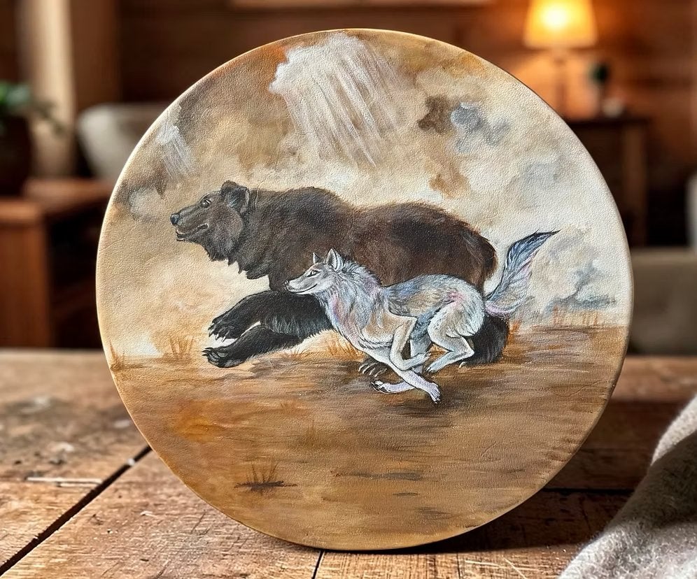 OVERGEDRAGEN Sjamanendrum Nubische Geit 42 cm, Verzenden, Nieuw, Trommel