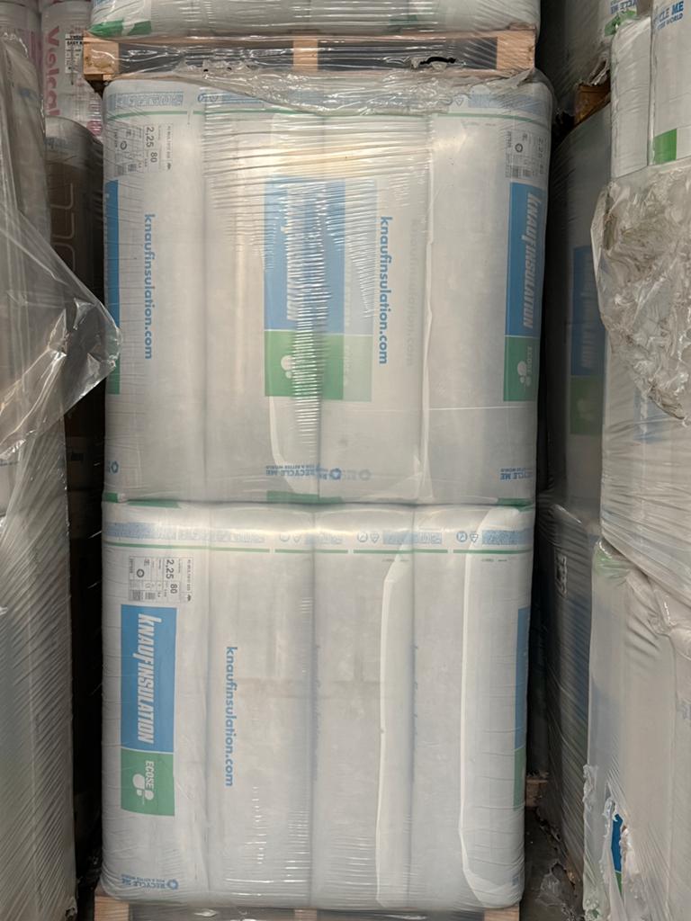 Restpartij knauf glaswol 80mm voor 2,69 per m2!, Ophalen of Verzenden, Zo goed als nieuw, 15 m² of meer, 8 tot 12 cm