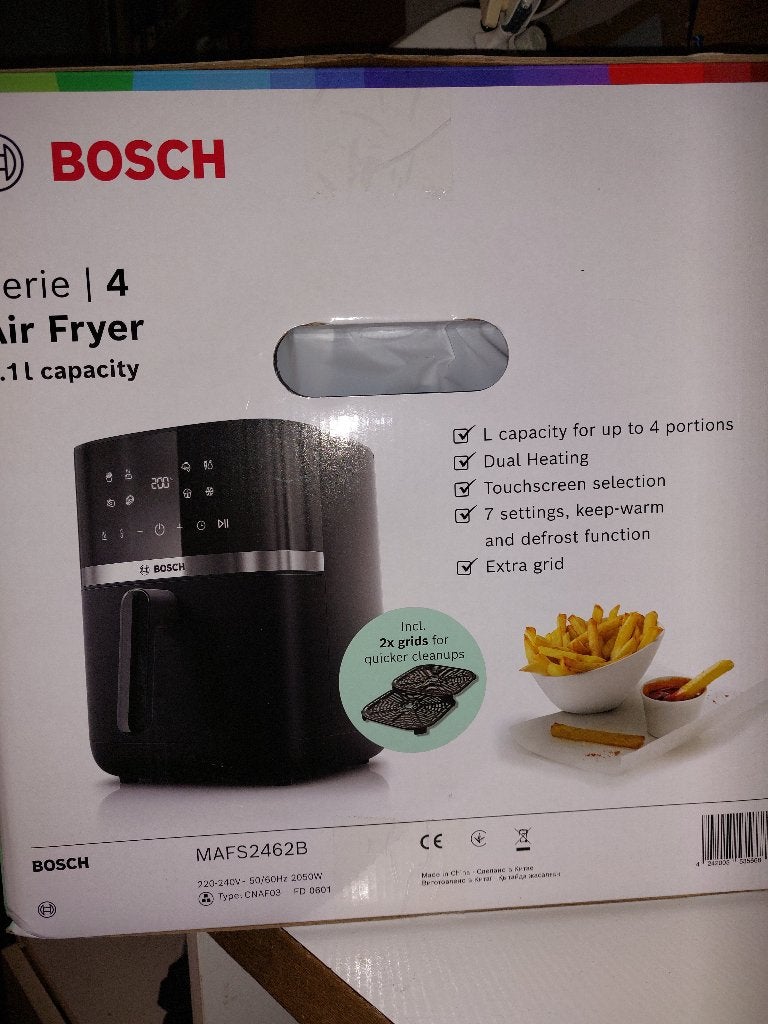 Air fryer, Ophalen, Nieuw, Airfryer, 1500 gram of meer
