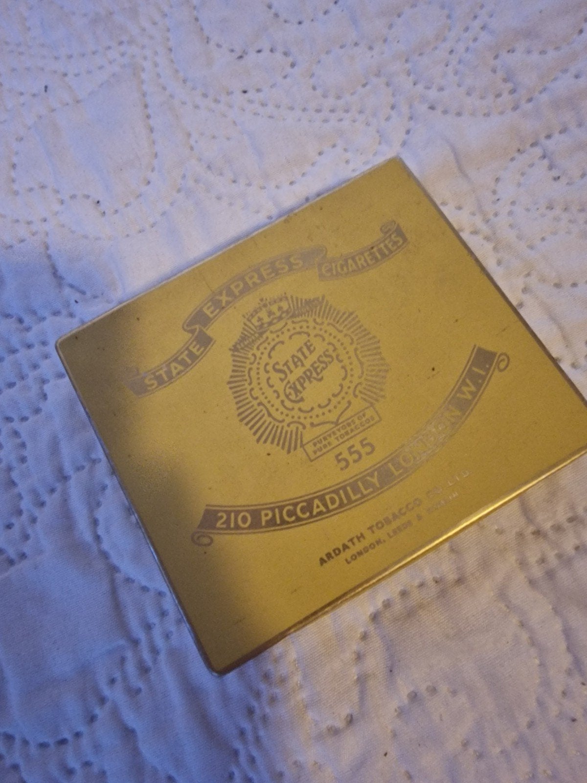 Vintage State Express 555 sigarettenblikje, Ophalen of Verzenden