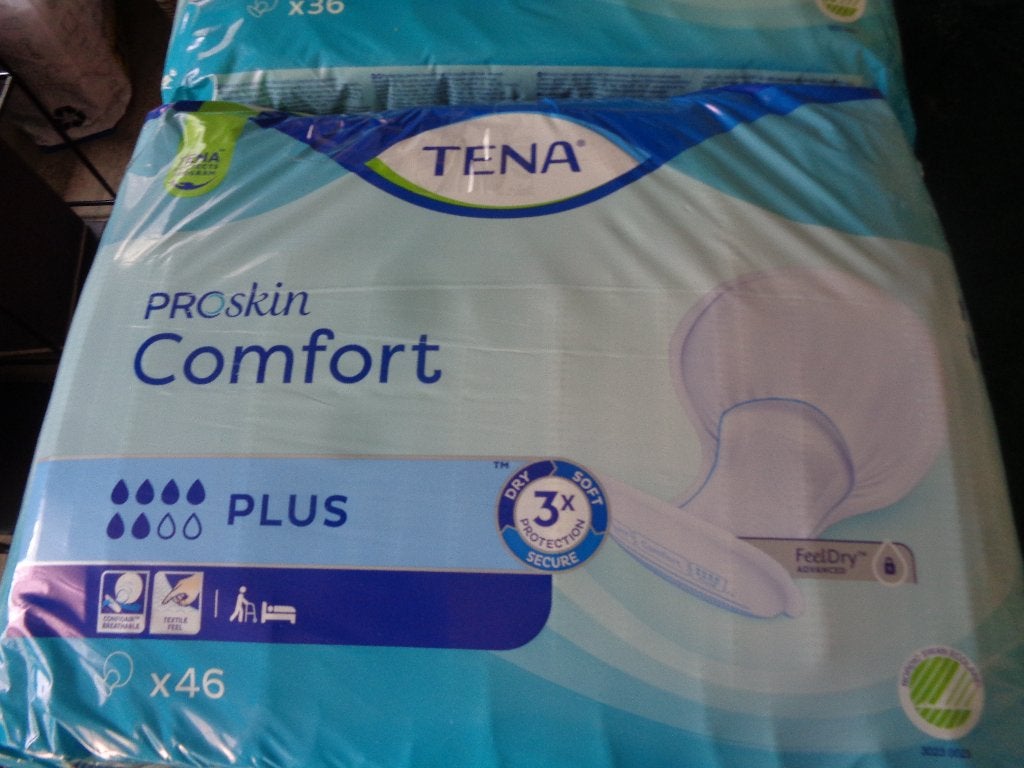 2 pakken tena prcskin comfort plus en super, Diversen, Verpleegmiddelen, Ophalen of Verzenden, Nieuw