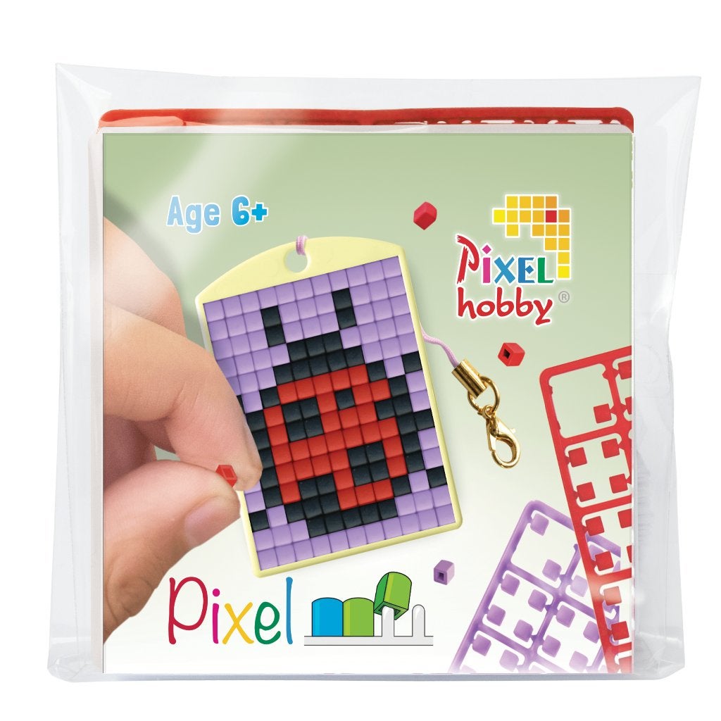 Pixelhobby medaillon lieveheersbeestje sleutelhanger 23105, Hobby en Vrije tijd, ., Dieren, Nieuw, Ophalen of Verzenden