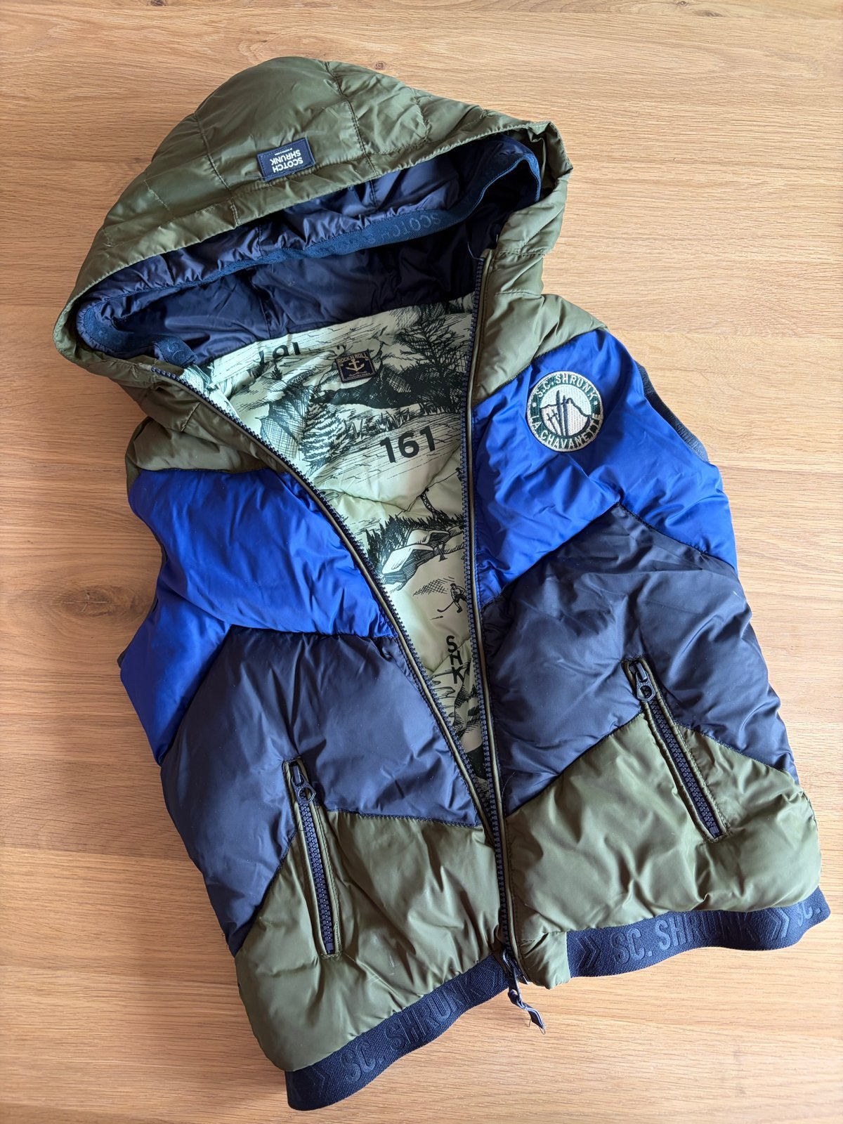 Scotch Shrunk Scotch Soda dubbelzijdige bodywarmer 140, Ophalen of Verzenden, Zo goed als nieuw, Jongen, Jas