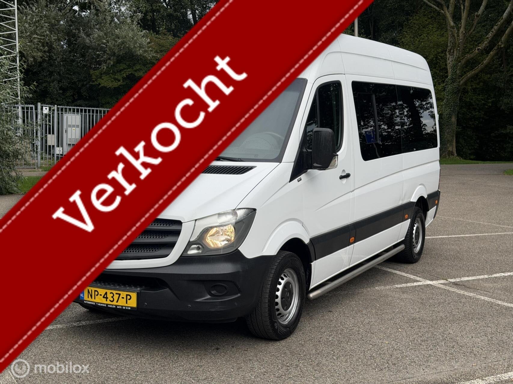 Mercedes Sprinter 214 CDI L2-H2, 9 PERSOONS, Automaat, Gebruikt, 2000 kg, Wit