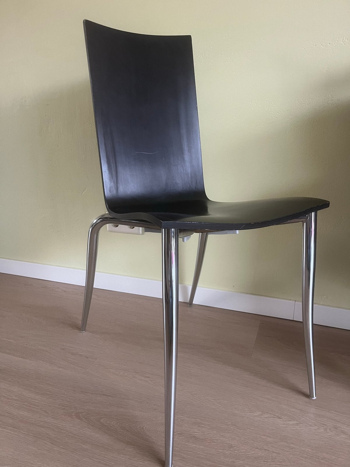 Set van 6 originele Tango Aleppo stoelen, Gebruikt, Zwart, Ophalen of Verzenden, Metaal