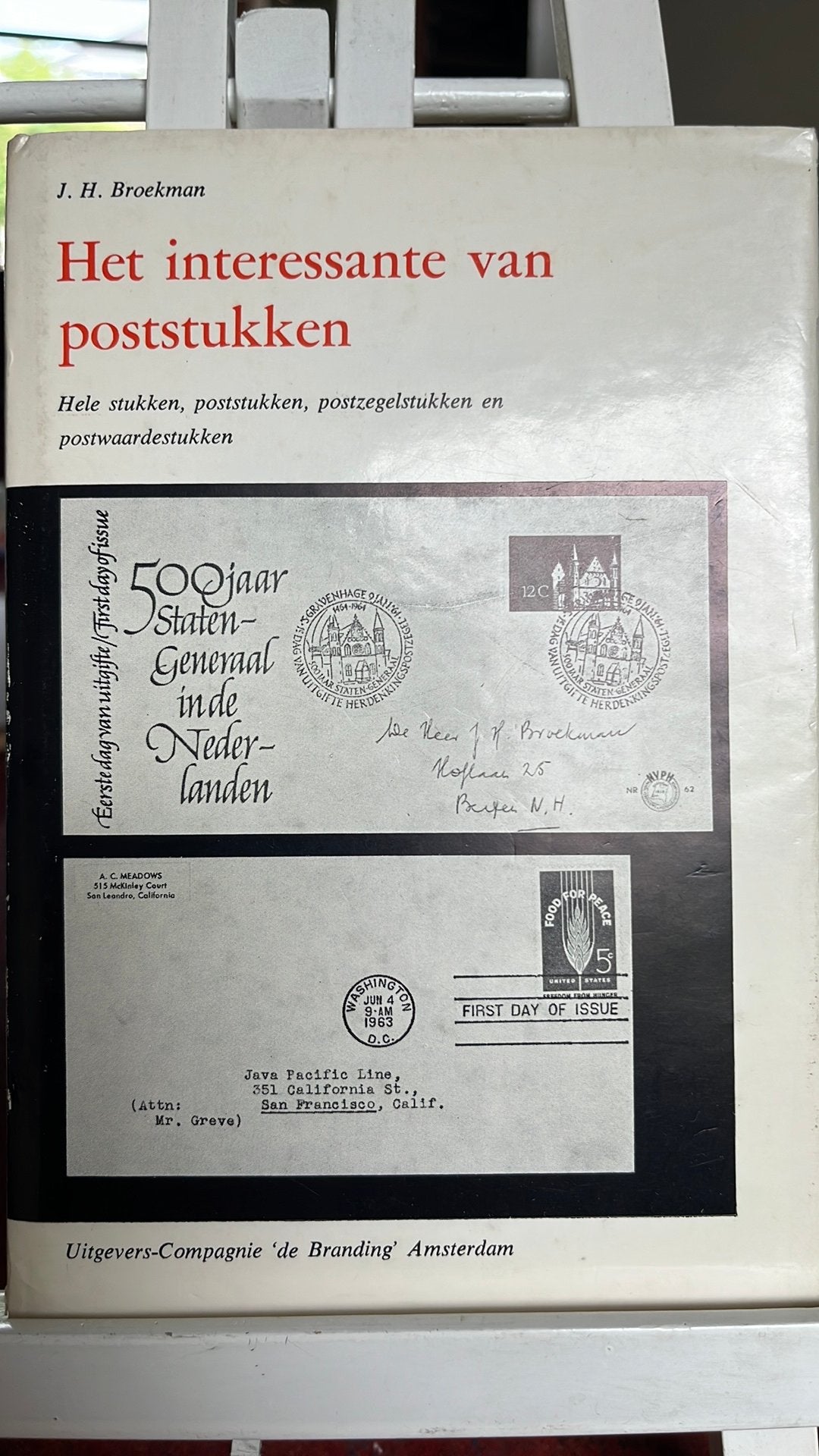 Het interessante van poststukken Broekman 1964 poststempels, Ophalen of Verzenden