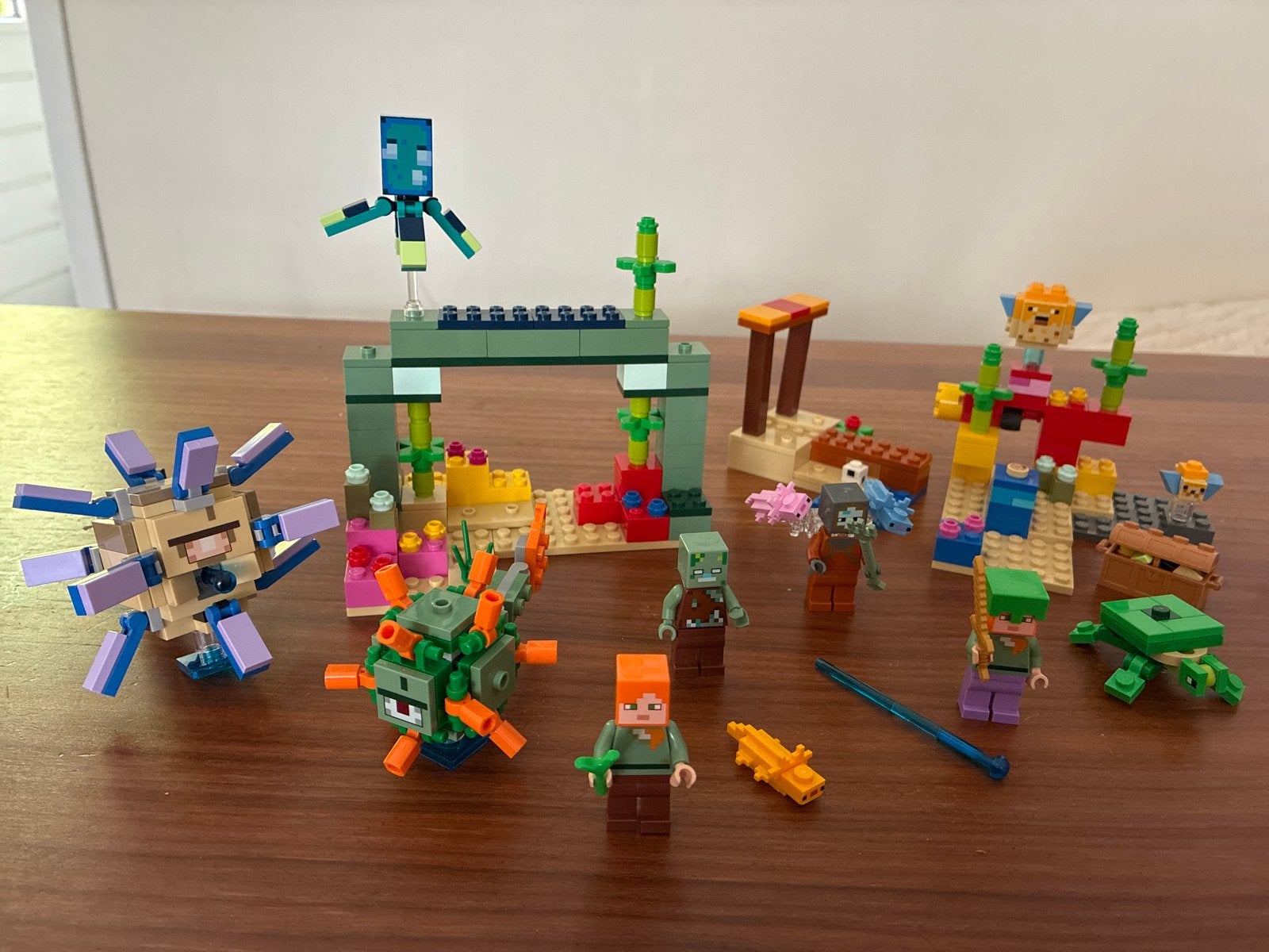 3 LEGO Minecraft sets 21180, 21164 en 30432, Minecraft, Lego, Ophalen of Verzenden, Zo goed als nieuw