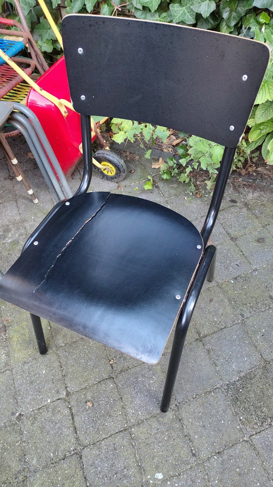 zuiver back to school zwarte stoel (kapot!), Ophalen, Gebruikt, Zwart, Eén
