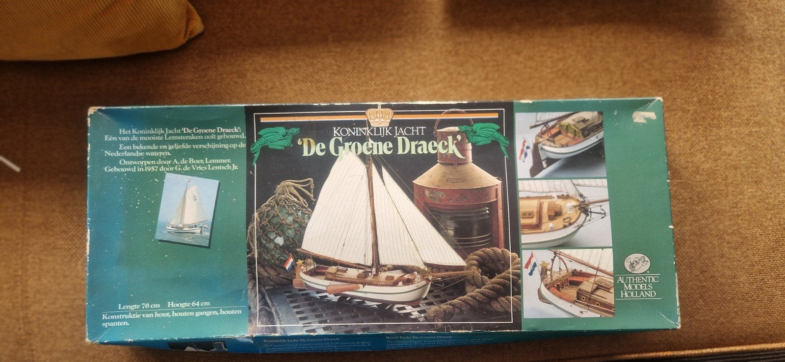 Authentic Models Holland Koninklijk Jacht 'De Groene Draeck', Hobby en Vrije tijd, Modelbouw | Boten en Schepen, Ophalen of Verzenden