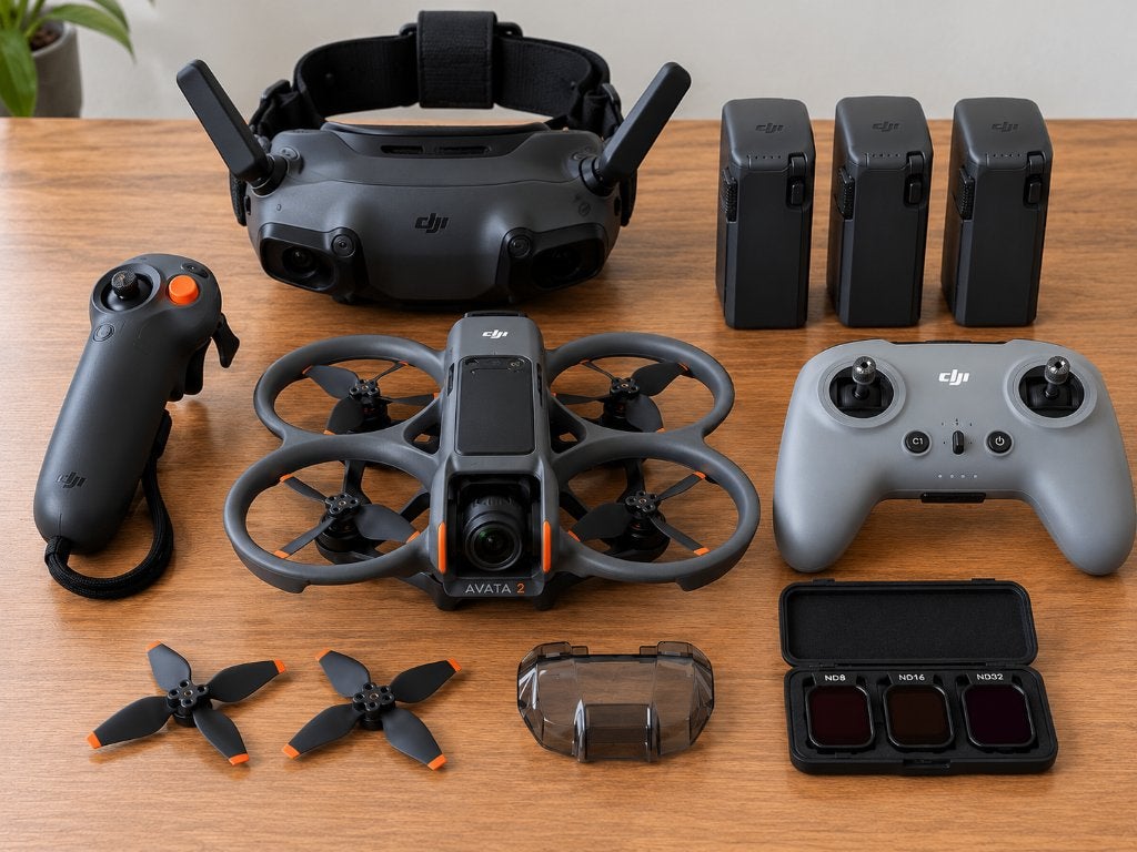 DJI Avata 2 – Bijna Complete set, Extra accu('s), Cameradrone, 5 tot 10 kilometer, 15 tot 30 minuten