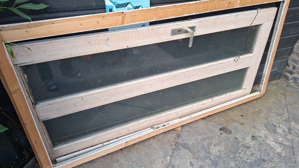 Deur hout schuur, Ophalen, Gebruikt, Minder dan 200 cm, Buitendeur