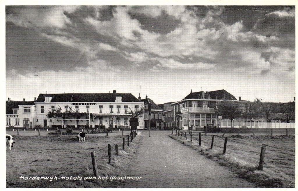 Harderwijk - Hotels aan het IJsselmeer - 1961 gelopen, Ophalen of Verzenden, 1960 tot 1980, Gelopen, Gelderland