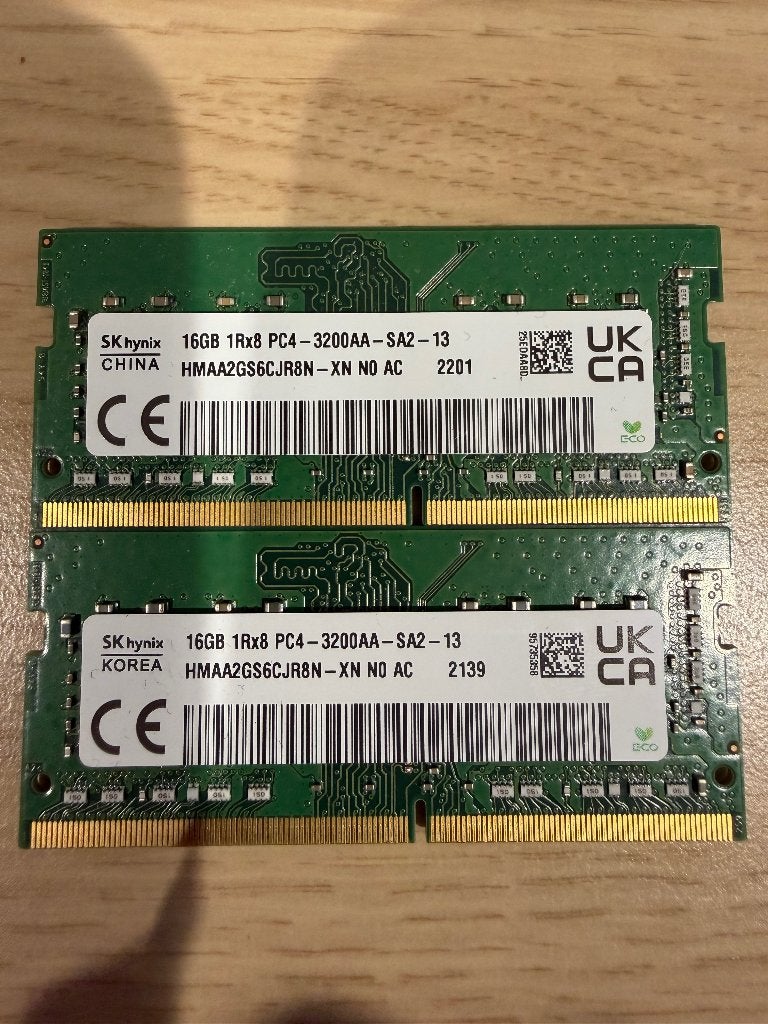 SK Hynix 32GB (2x16GB) SODIMM DDR4 3200, Computers en Software, RAM geheugen, Gebruikt, 32 GB, DDR4, Ophalen of Verzenden