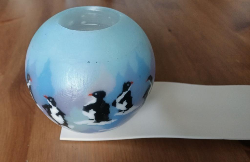 Vintage Jerusalem Pinguïn Sfeerkaars  ONGEBRUIKT in doos, Ophalen, Overige materialen, Overige kleuren, Nieuw