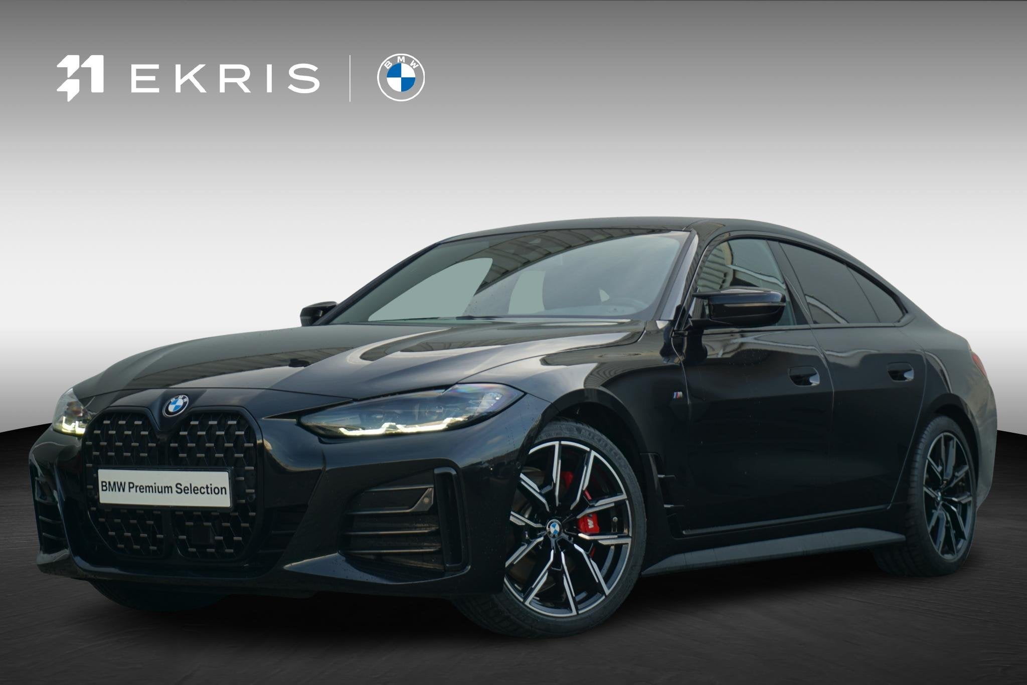 BMW 4 Serie Gran Coupé M440i xDrive M Sportpakket Pro 19'', Auto's, Met garantie (alle), Zwart, 374 pk, Bedrijf