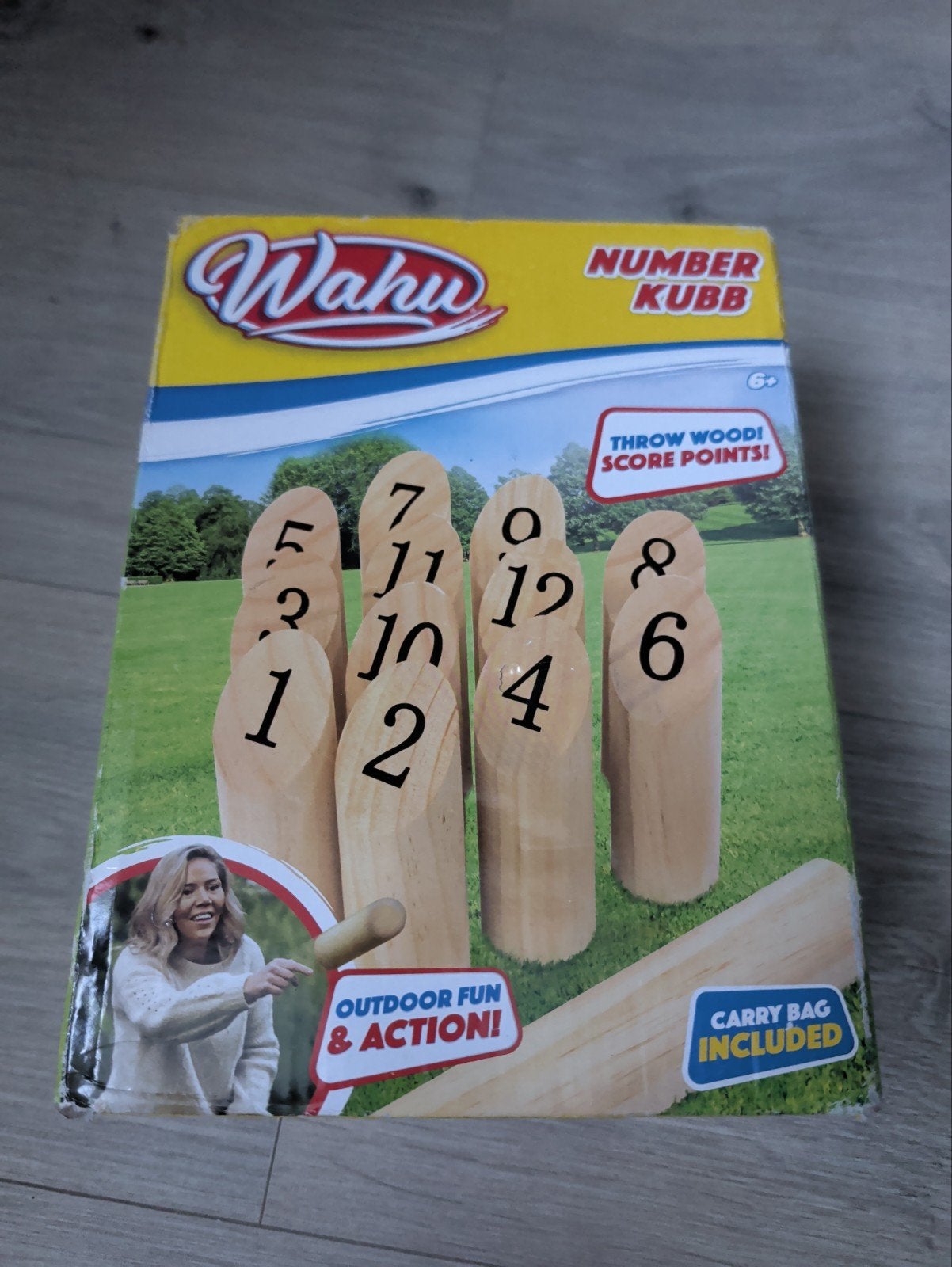 Wahu Number Kubb - Houten Werpspel met Draagtas, Kinderen en Baby's, Ophalen