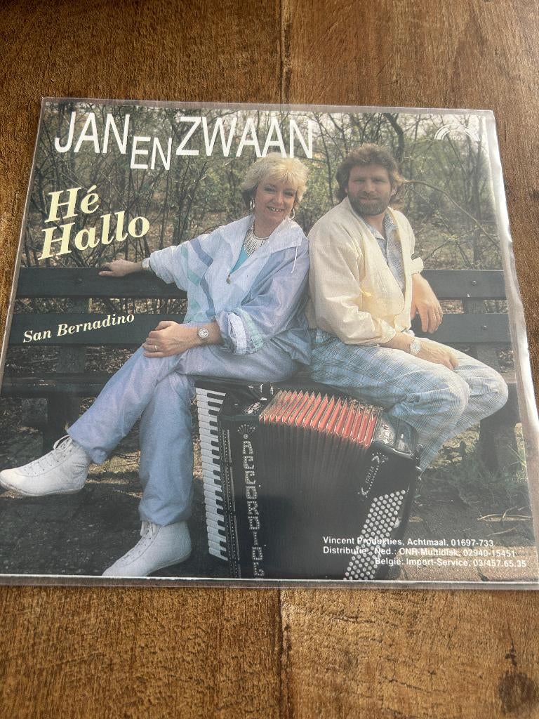 Jan en Zwaan-He Hallo, Cd's en Dvd's, Vinyl Singles, Ophalen of Verzenden, Zo goed als nieuw, Nederlandstalig