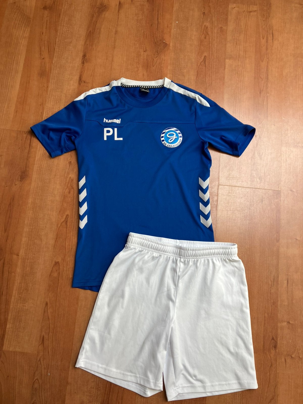 Hummel de Graafschap voetbal tenue maat 164, Maat XS of kleiner, Ophalen of Verzenden, Zo goed als nieuw, Set