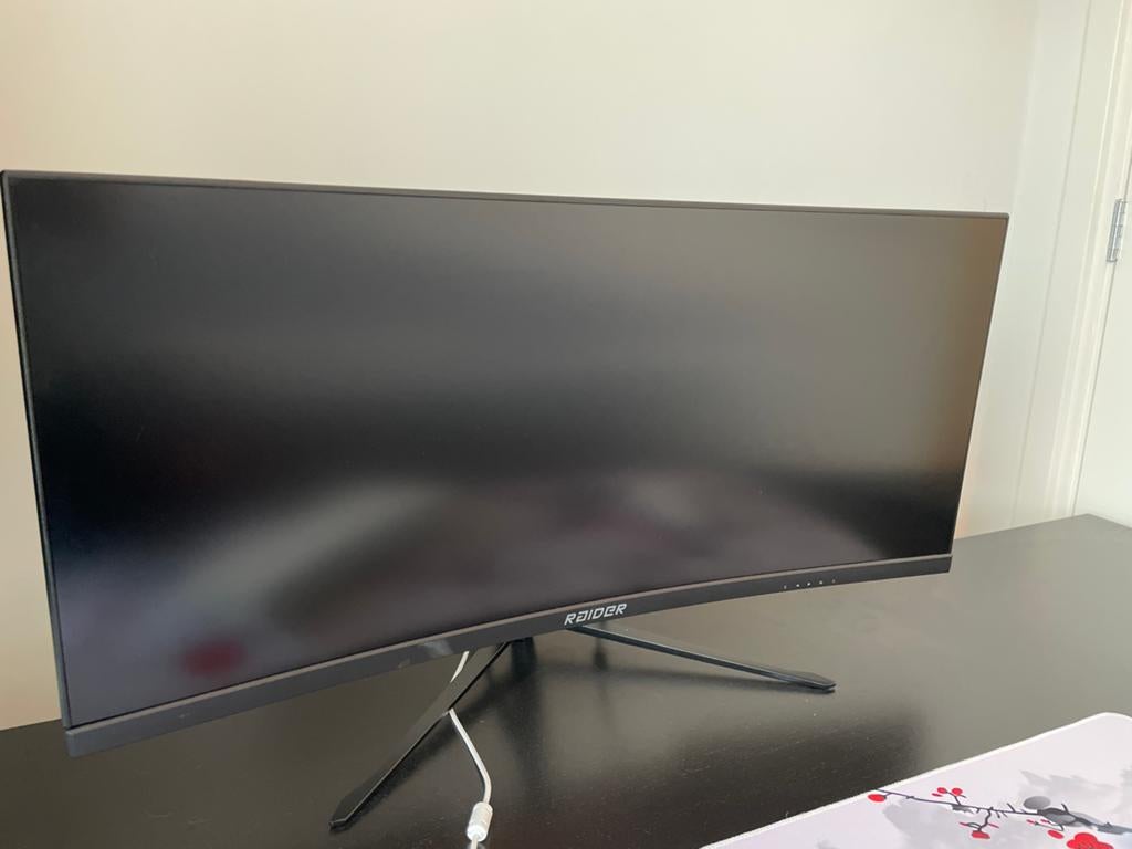 Raider Ultra Wide Gaming Monitor Curved 30 inch 200Hz 1080p., Computers en Software, IPS, Curved, Full HD, Minder dan 1 ms