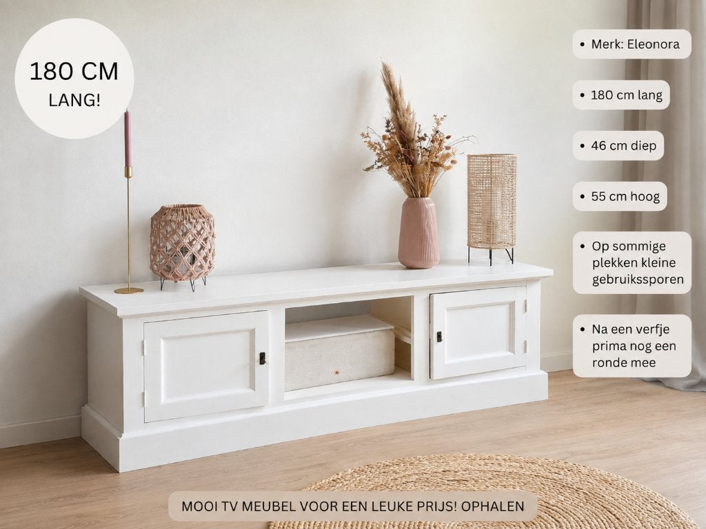 Mooi televisie meubel, Huis en Inrichting, Kasten | Televisiemeubels, Ophalen, 150 tot 200 cm, Minder dan 100 cm, 25 tot 50 cm