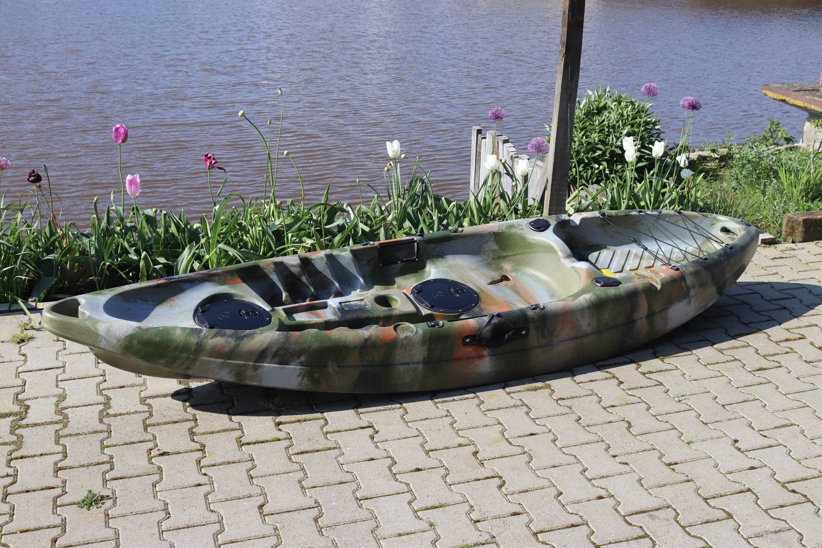 Sit on top kajak, kano, kayak, viskajak fishkayak (+ peddel), Ophalen, Eén persoon, Met peddels, Kajak