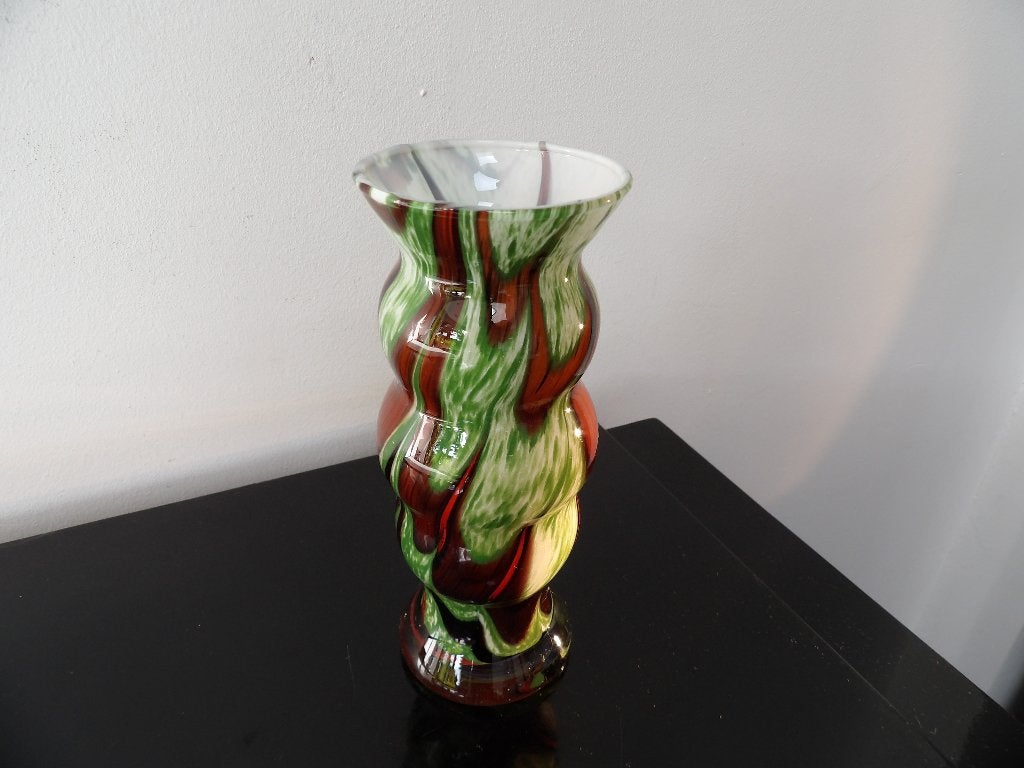 Murano Vaasje Sixties, Carlo Moretti, opaline, Aanbieding, Ophalen of Verzenden