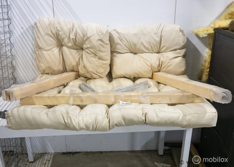 Online Veiling: Palletbank kussens incl. arm- rugleuningen, Tuin en Terras, Tuinmeubel-accessoires