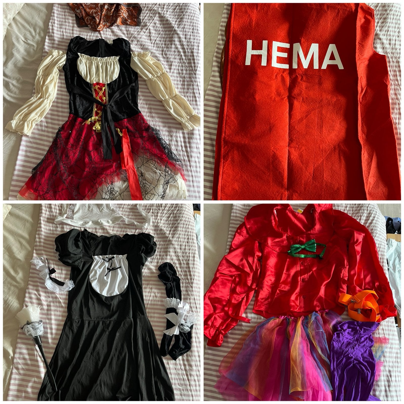 Pakket verkleedkleding: HEMA, Carnaval, Piraat, Kamermeisje, Kleding | Dames, Ophalen, Carnaval, Kleding, Maat 36 (S)