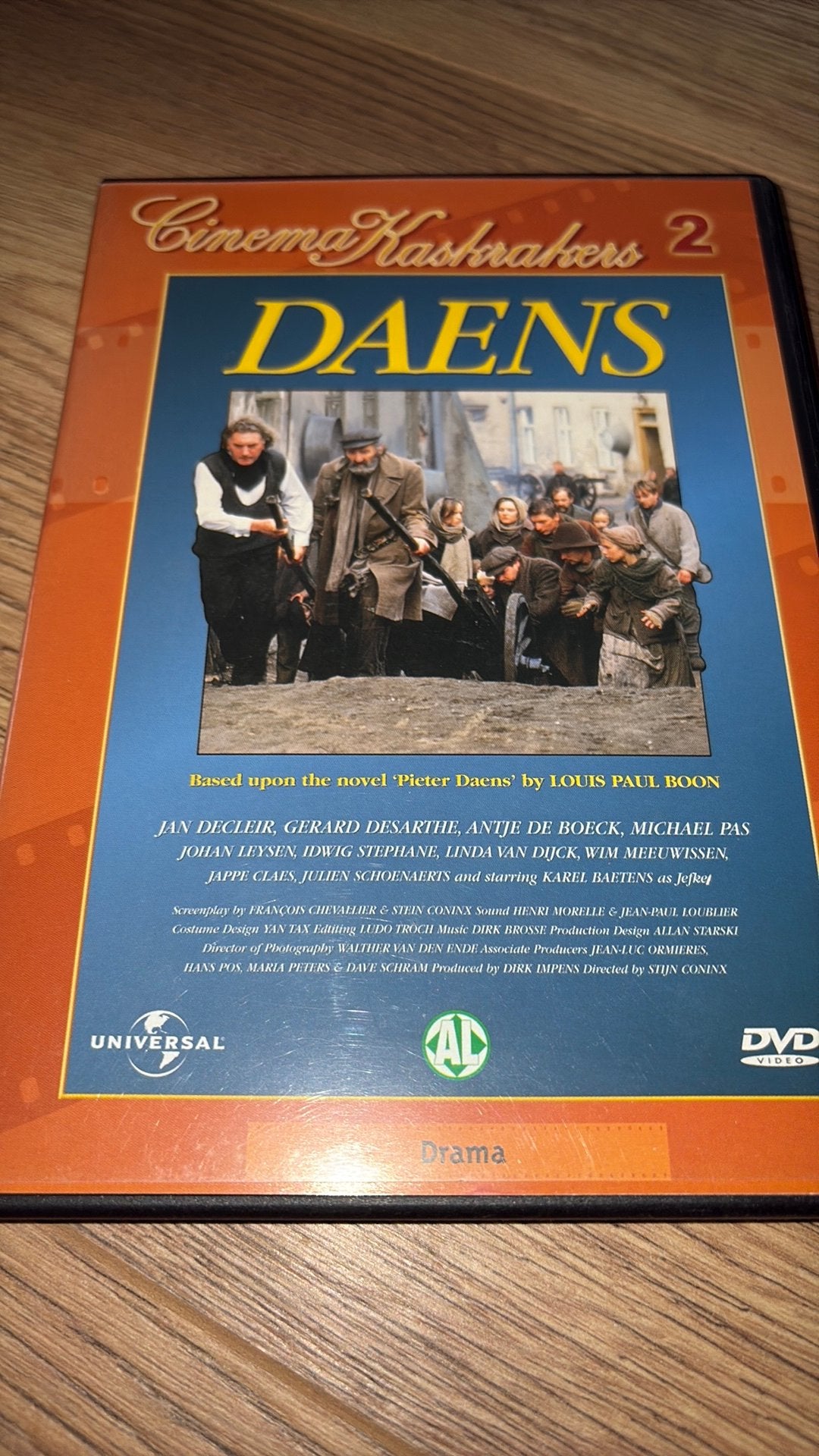 Daens uit 1992 met Jan Decleir naar het boek ‘Pieter Daens’., Vanaf 16 jaar, Ophalen of Verzenden, Zo goed als nieuw