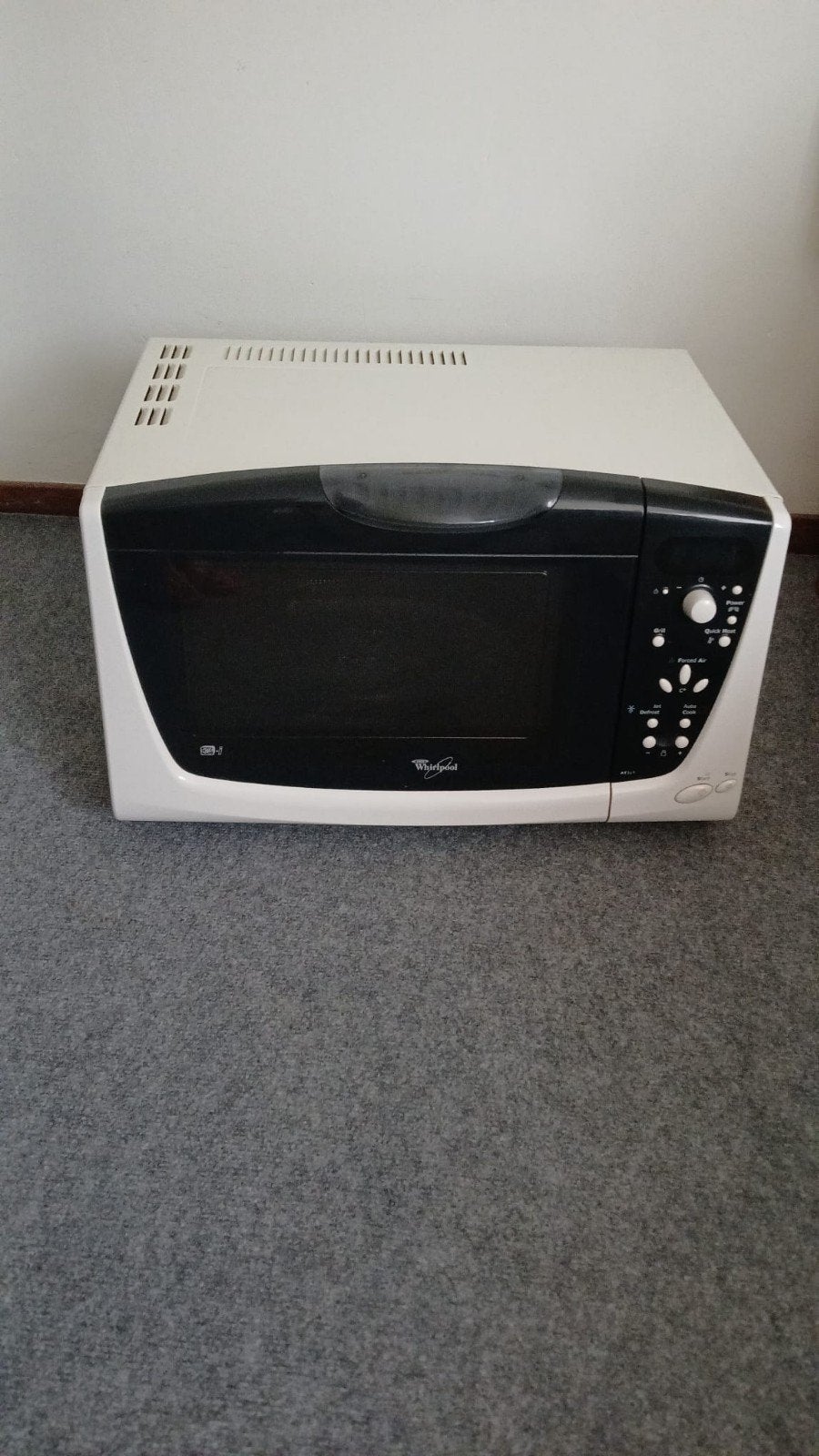 Whirlpool Combimagnetron - Wit/Zwart - Goede staat, Witgoed en Apparatuur, Ophalen, Combimagnetron, Gebruikt, Grill