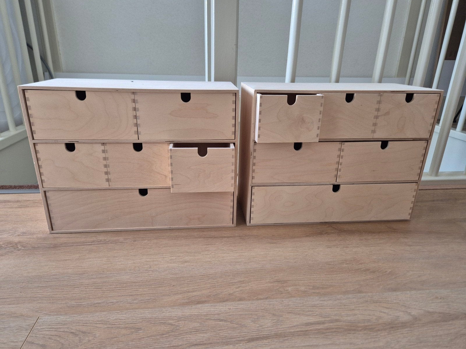 2 MOPPEMiniladekast, berkentriplex, 42x18x32 cm, Ophalen, Minder dan 50 cm, Zo goed als nieuw, Minder dan 25 cm