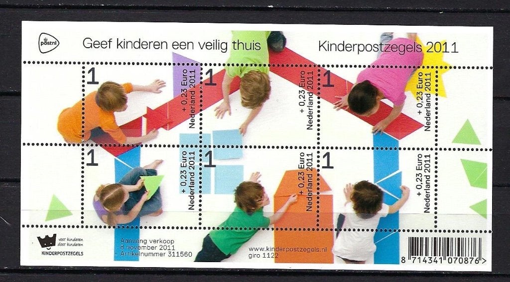 NVPH Blok 2886 (Kinderzegels) Postfris, Postzegels en Munten, Postzegels | Nederland, Ophalen of Verzenden, Na 1940, Postfris