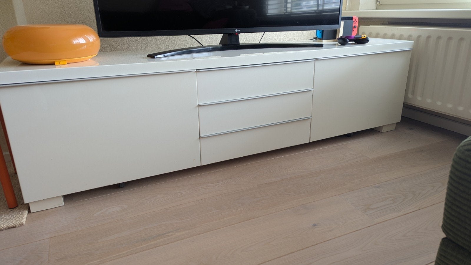 IKEA Besta Burs Wit TV Meubel 180cm, Ophalen, Overige materialen, Gebruikt, 150 tot 200 cm