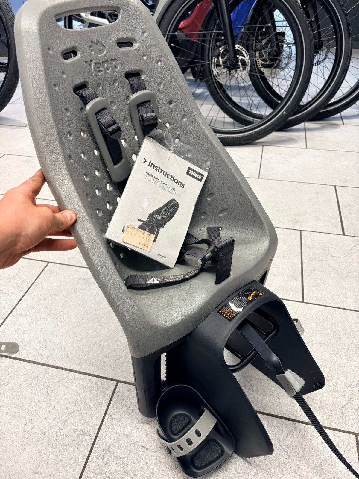 Achterzitje Thule / Yepp Maxi Easyfit, Fietsen en Brommers, Achterzitje, Voetsteuntjes, Nieuw, Ophalen